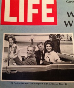 Life Magazine cover art by Zintgraff Studio of San Antonio. Published Nov. 17, 1967 with an article by John Connally about why Kennedy went to Texas.